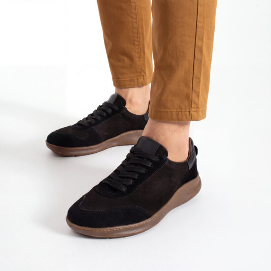 Sneakers barefoot da uomo in vera pelle Sneakers uomo Sneakers barefoot da uomo in vera pelle - TSL Barefoot Atlas Black