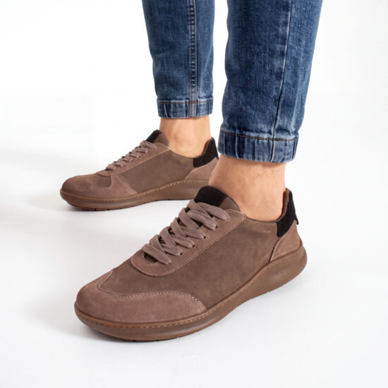 Sneakers barefoot da uomo in vera pelle Sneakers uomo Sneakers barefoot da uomo in vera pelle - TSL Barefoot Atlas Taupe