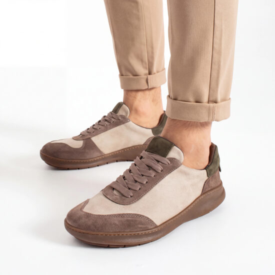 Sneakers barefoot da uomo in vera pelle Sneakers uomo Sneakers barefoot da uomo in vera pelle - TSL Barefoot Atlas Beige
