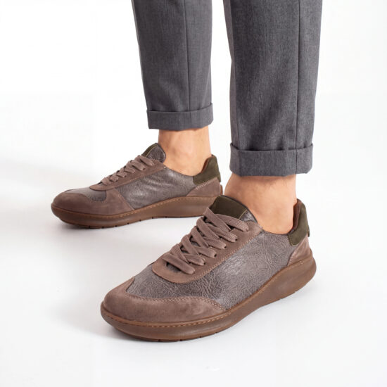 Sneakers barefoot da uomo in vera pelle Sneakers uomo Sneakers barefoot da uomo in vera pelle - TSL Barefoot Atlas Grey